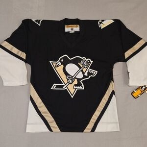 Vtg Pittsburgh Penguins Black Koho Hockey Jersey Men's Size Medium Blank New